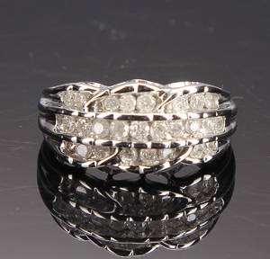 Diamantring, 0.97 ct