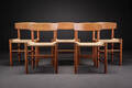 Børge Mogensen. Sæt på fem folkestole af egetræ, model J39 5