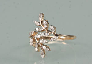 Diamantring ca. 0,35 ct.