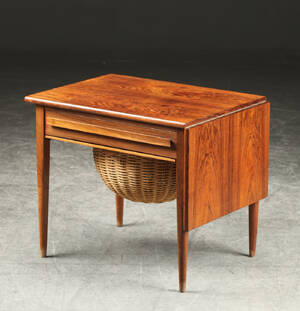 Sybord af palisander, dansk møbelproducent