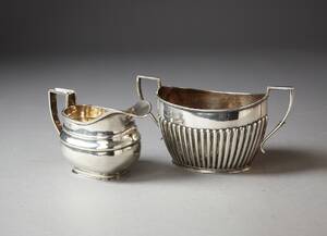 Sockerskål gräddkanna England