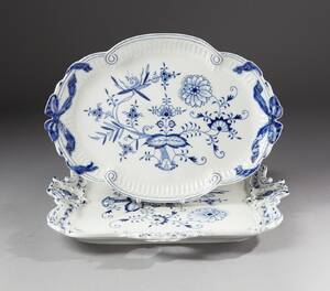 Uppläggningsfat i porslin Meissen 