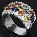 Multicolour lillefinger ring