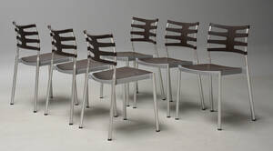 Kasper Salto. Sæt på seks stole, model Ice 6 