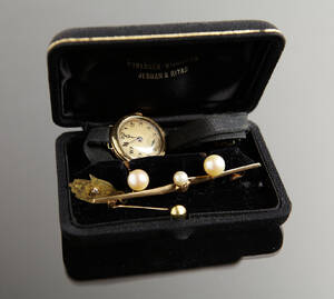 Broschnål damarmbandsur