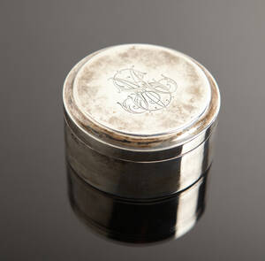 Snusdosa silver Johan Henrik Leffler Falun