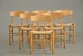 Børge Mogensen 1914-1972 Sæt på seks shakerstole model J39, eg 6