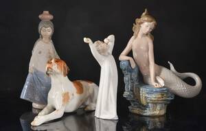 Samling figuriner, fyra st. 4