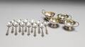 Kaffeskedar silver