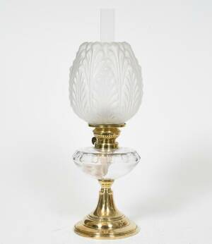 Bordsfotogenlampa 1800-tal.