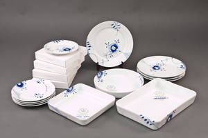 Royal Copenhagen Mega Mussel, sæt af 15 dele, 2 sort.