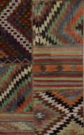 Kelim, Handsydd patchwork, 298x199