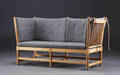 Hyndesæt til Børge Mogensens tremmesofa, model 1789, gråt Kvadrat uldstof