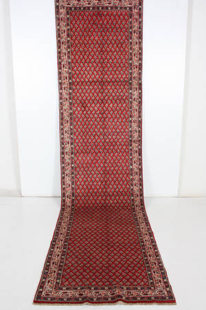 Orientmatta, handknuten, Botemir, Markaziprovinsen, 412x100 cm