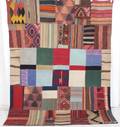 Orientmatta, flatvävd, Patchwork, 237x183 cm