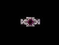 Ring i 18 k vitguld diamanter