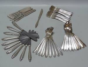Bestickservis, Gense, nysilver, ca. 49 delar