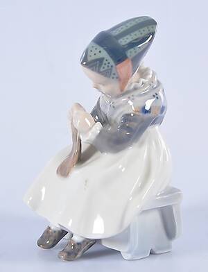 FIGURIN, porslin, Royal Copenhagen, Danmark.