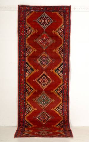 Persisk Hamadan løber, 297x92 cm.
