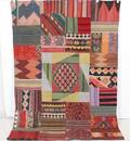 Orientmatta, flatvävd, Patchwork, 226x160 cm