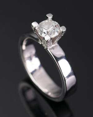 Brillantring ca. 0.95 ct