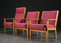 Hans. J. Wegner. Tre lænestole af egetræ 3 