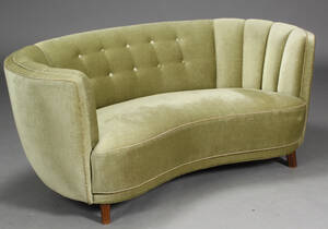 Dansk møbelproducent. Banansofa, 1940erne 