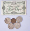 MYNT SAMT SEDLAR, 6 delar, 181900-tal.