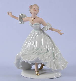 FIGURIN, porslin, Wallendorf, Tyskland.