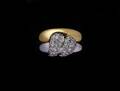 Ring i 18 k guld briljanter