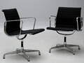 Charles Eames. Par armstole, model EA-108, sort hopsak 2 Denne vare er sat til omsalg under nyt varenummer 4177470