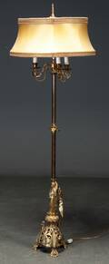 Standerlampe af bronze, 1900-tallet
