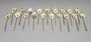 Kaffeskedar i silver