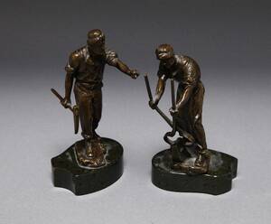 Figuriner 2 st brons
