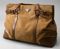 Prada Cognacfarvet nylontaske
