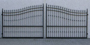 Dobbeltlåget smedejernsport, bredde ca. 4.10 meter