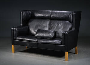 Børge Mogensen. Fritstående to-pers. Kupésofa, model 2192  