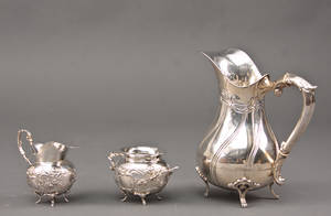 Kaffesæt i sølv, 1800-tallet 3