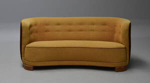Dansk møbelsnedker. Fritstående sofa, 1940erne 