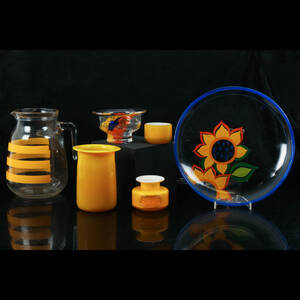 PARTI KONSTGLAS, bl.a Christineholm