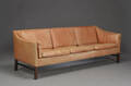 Tre-personers sofa af læder  