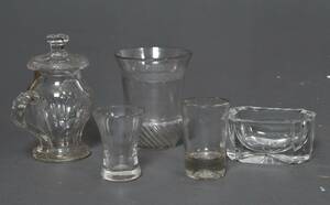 Parti äldre glas, 1800-tal