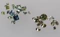Uindfattede diamanter, ca. 2.01 ct