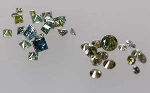 Uindfattede diamanter, ca. 2.01 ct