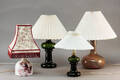 Holmegaard. Fire bordlamper 4