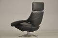 De Sede Hvilestol model DS-255, sort læder
