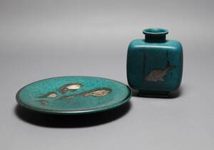 Skålfat och vas Argenta