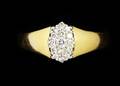 Ring i 18 k guld diamanter