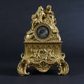 Fransk rokoko kaminur, forgyldt bronze 1800-tallets midte 