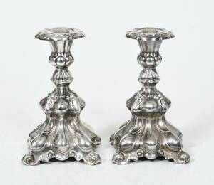 Ljusstakar, Barockstil, silver